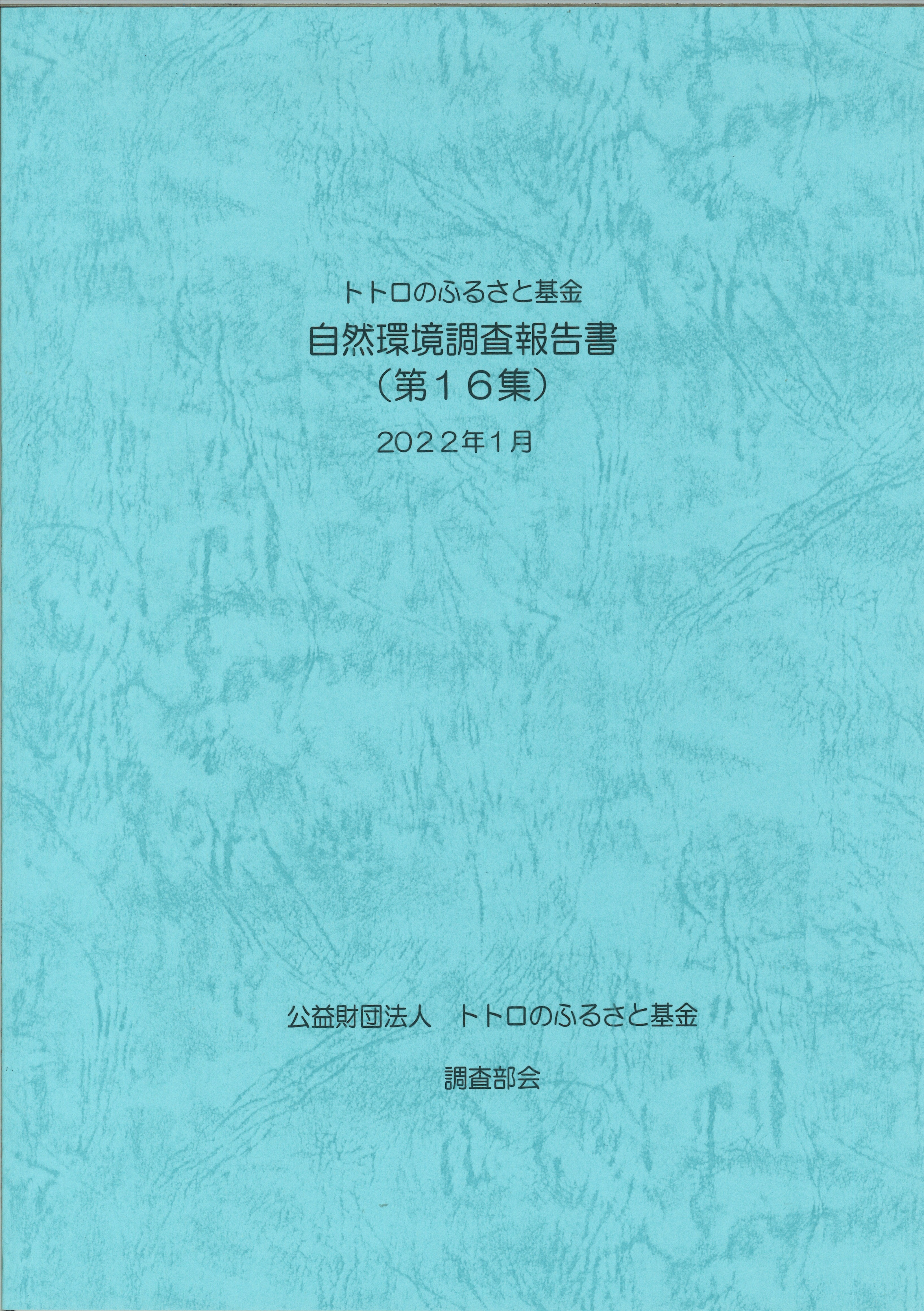 調査報告書の写真