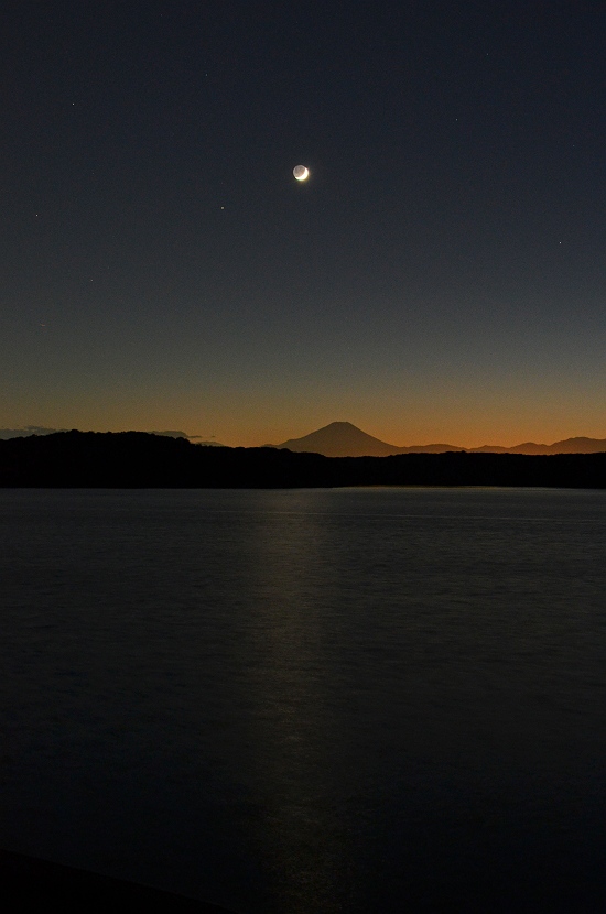 狭山湖にて